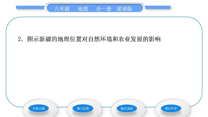 商务星球版八年级地理下第八章西北地区第二节新疆维吾尔自治区习题课件04