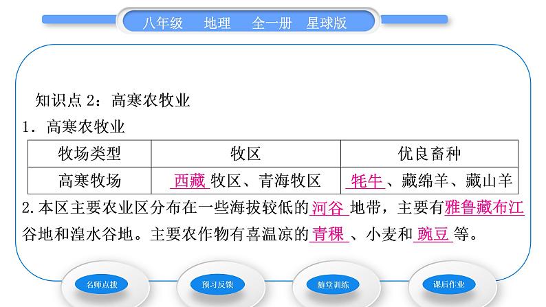 商务星球版八年级地理下第九章青藏地区第一节区域特征习题课件07