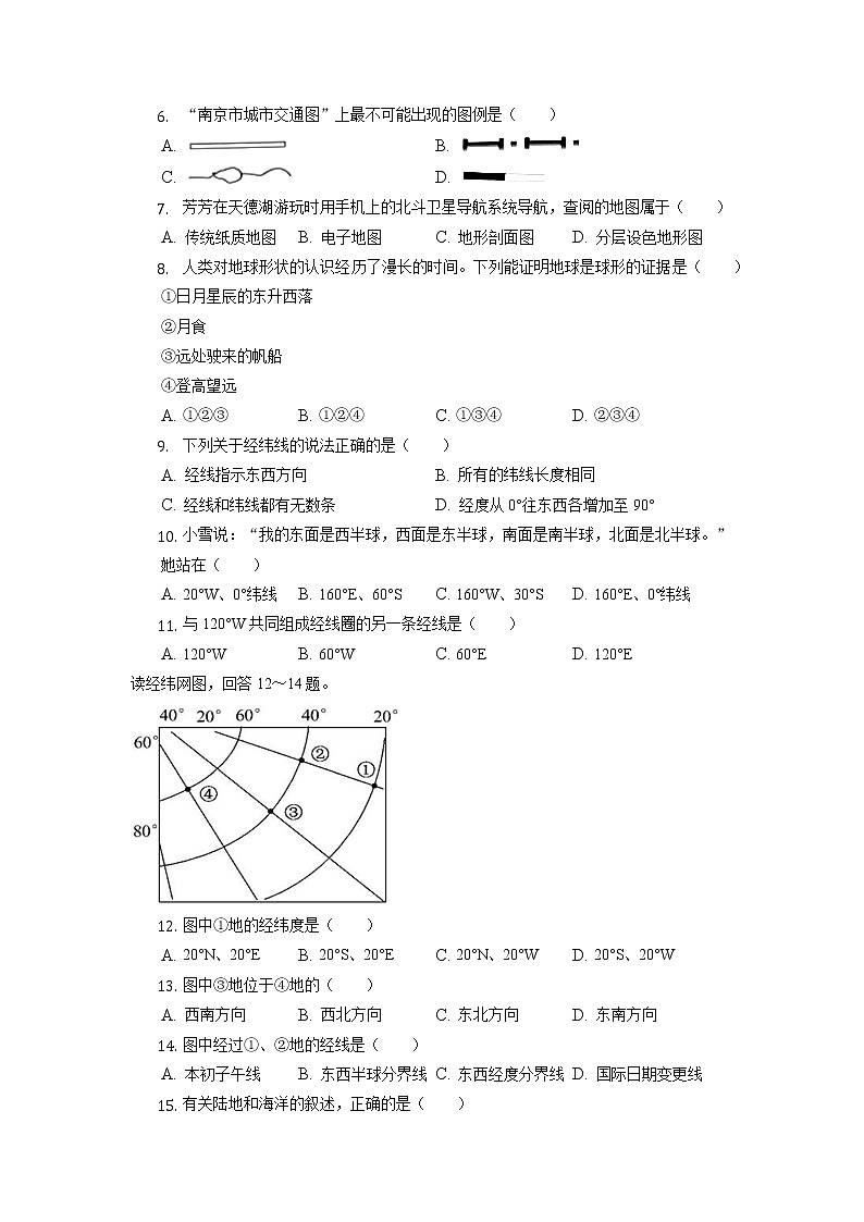 湖南省祁东县育贤中学2022-2023学年七年级上学期期中地理试题（含答案）02