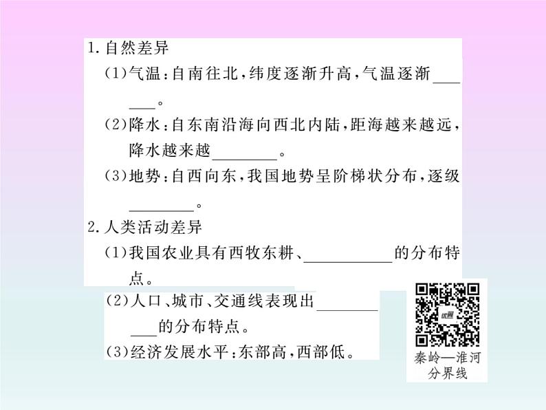 初中地理8下第五章 中国的地理差异 第1课时习题课件03