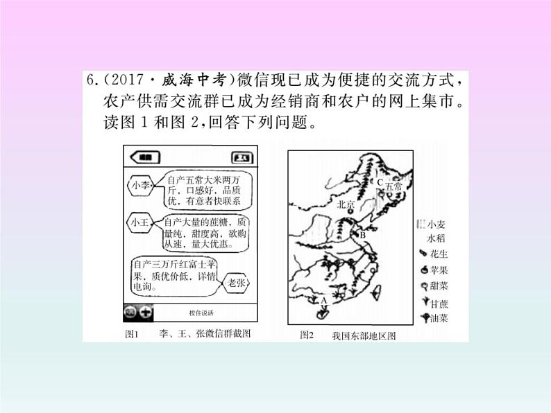 初中地理8下专题九 中国的地理差异习题课件第7页