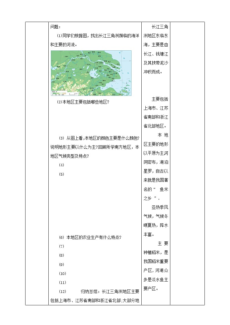 7.2《“鱼米之乡”——长江三角洲地区》第1课时教案第2页