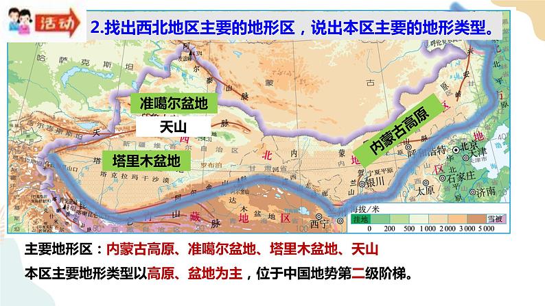 湘教版地理八年级下册5.3西北地区和青藏地区 课件第5页