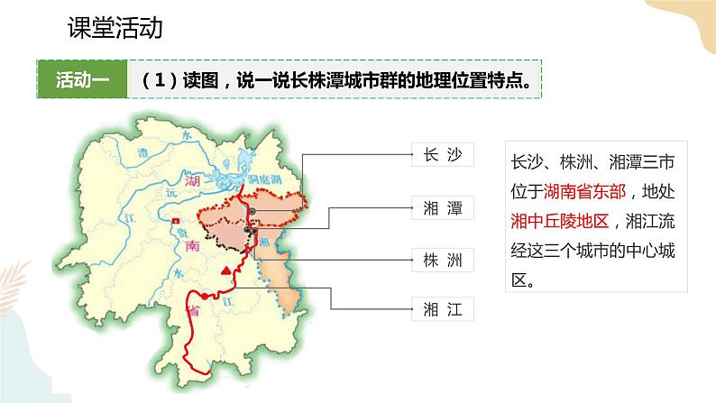 湘教版八年级地理下7.5   长株潭城市群内部的差异与联系 课件06