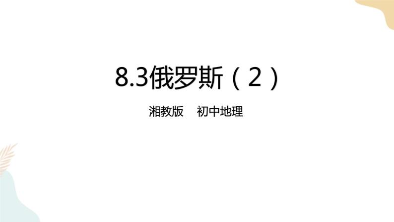 8.3俄罗斯（2）课件+教案+导学案01