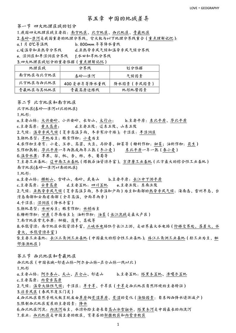 八年级下册（PDF版）-【赢战中考·核心背记】2023年初中地理学业水平测试重点内容核心背记（精华版）第2页