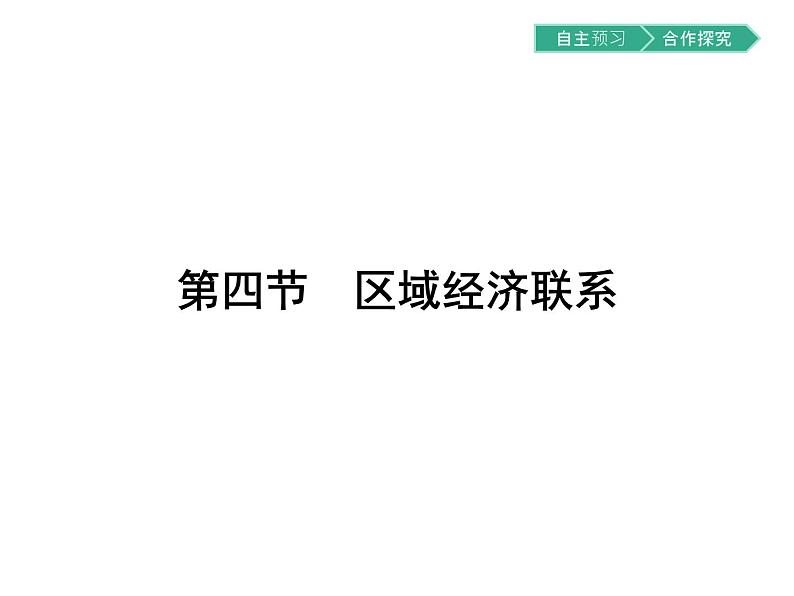 初中地理 湘教版 必修3 第一章 第四节 区域经济联系 课件01