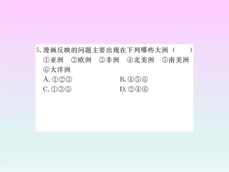 初中地理8下专题三 世界人文地理习题课件第6页