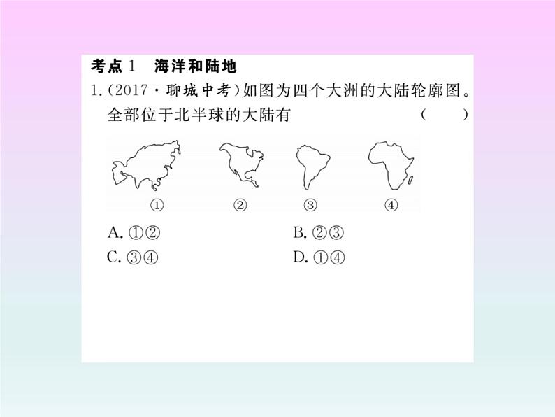 初中地理8下专题二 世界自然地理习题课件第2页