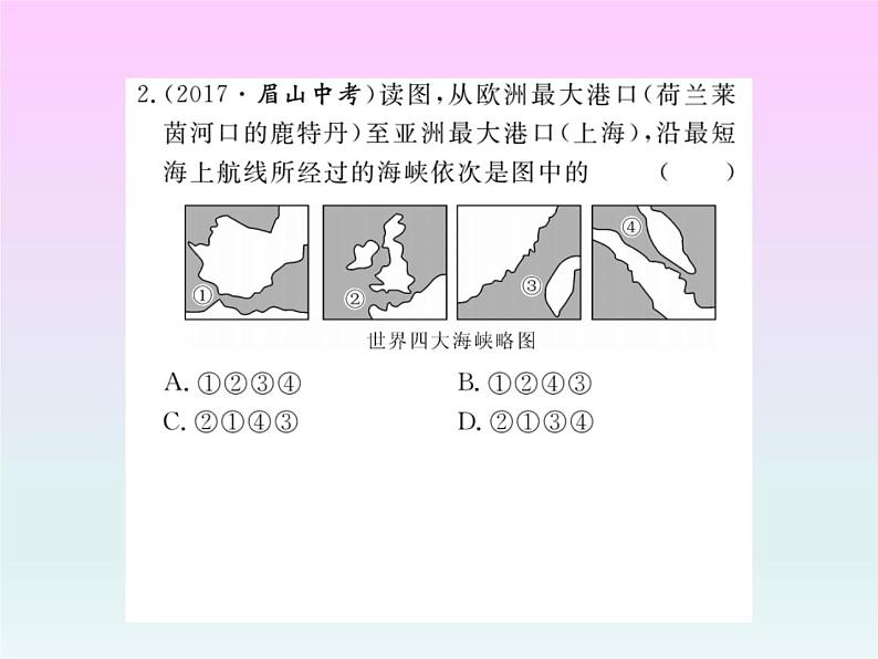 初中地理8下专题二 世界自然地理习题课件第3页