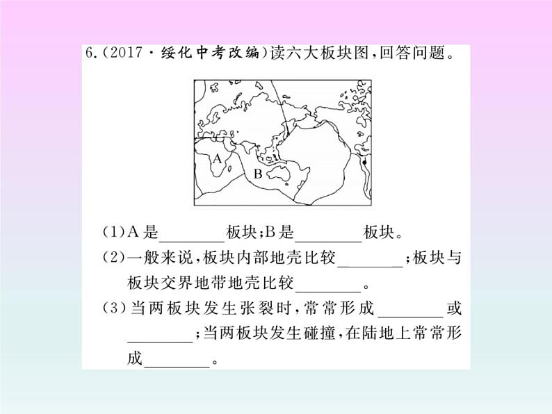 初中地理8下专题二 世界自然地理习题课件第7页