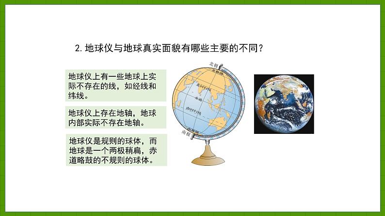 2.1.2 地球仪 课件七年级地理上学期湘教版05