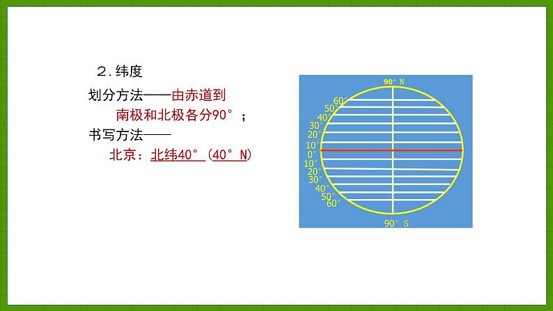 2.1.2 地球仪 课件七年级地理上学期湘教版08