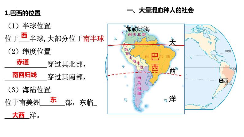 人教版地理七年级下册9.2 巴西 课件06