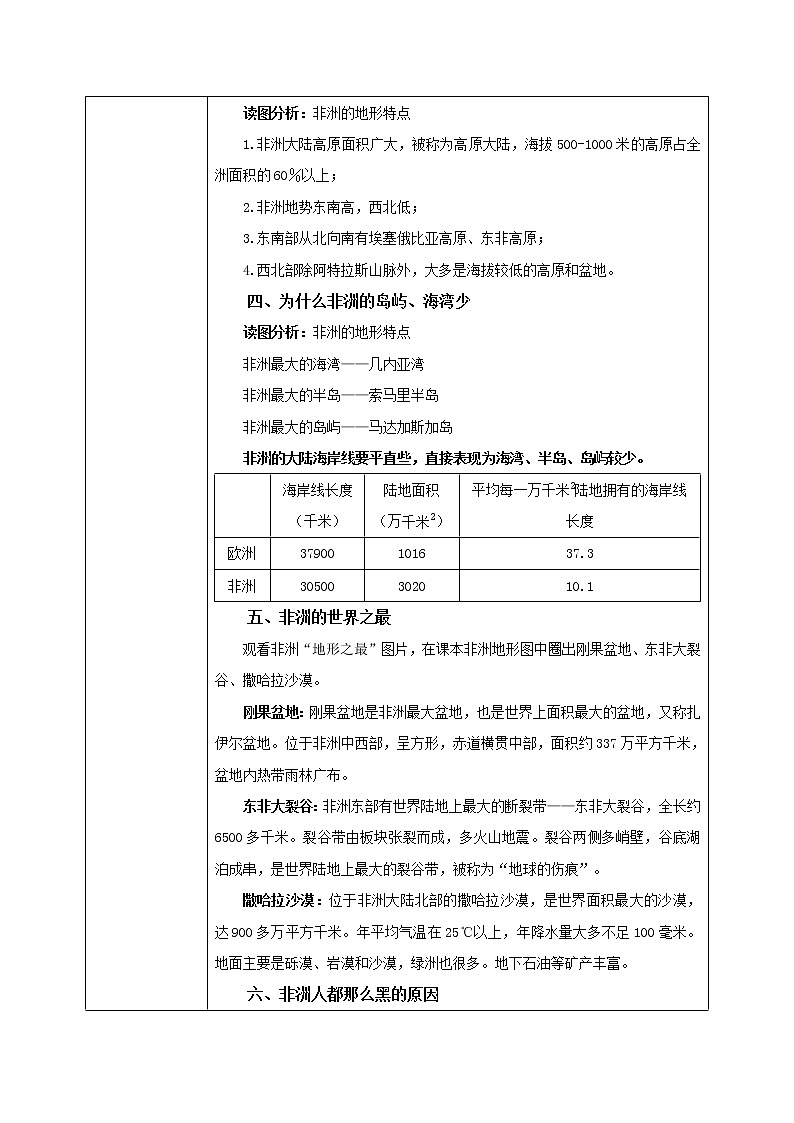 湘教版地理七下：6.2《非洲》（课件+教案+复习提纲+同步练习）02