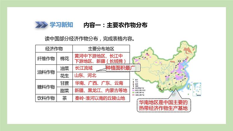 4.1.2 主要农作物分布 畜牧业分布 课件 湘教版地理八年级上册08