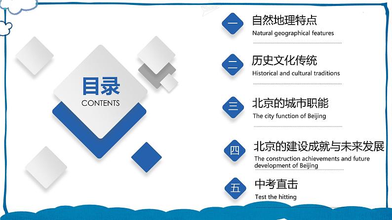 中图版地理七年级下册 7.1  首都北京 课件+同步练习02