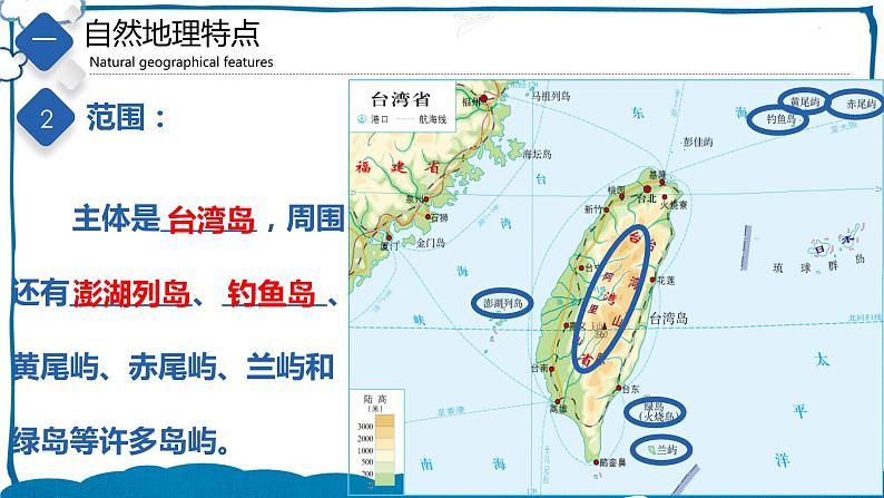 中图版地理七年级下册 7.2  台湾省 课件第6页