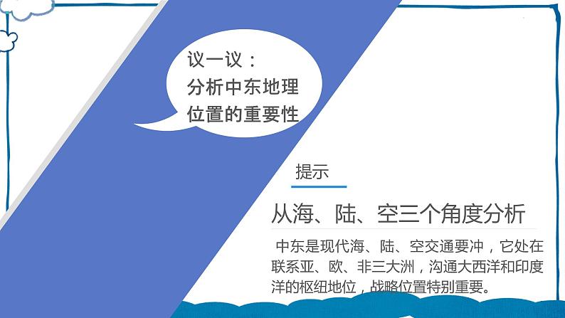 中图版地理八年级下册 6.2中东 课件+同步练习06