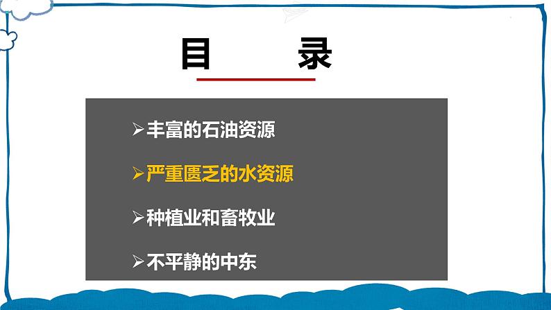 中图版地理八年级下册 6.2中东 课件+同步练习07