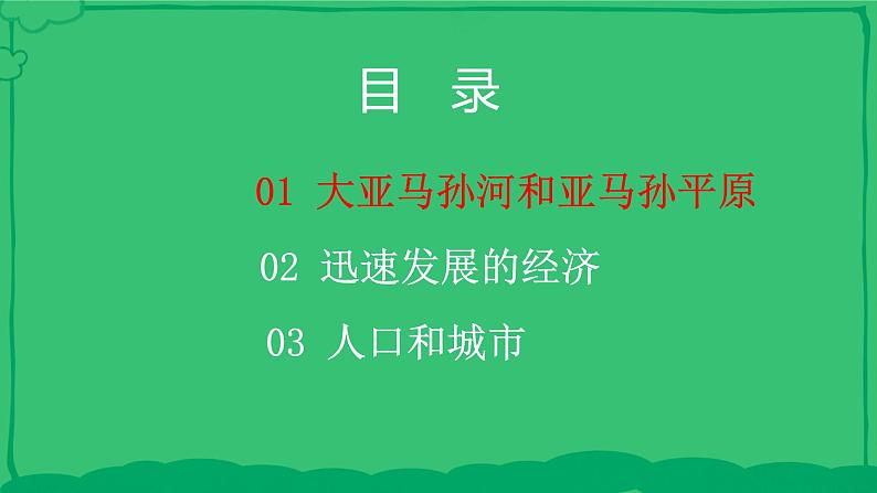 中图版地理八年级下册 7.4巴西 课件+同步练习02