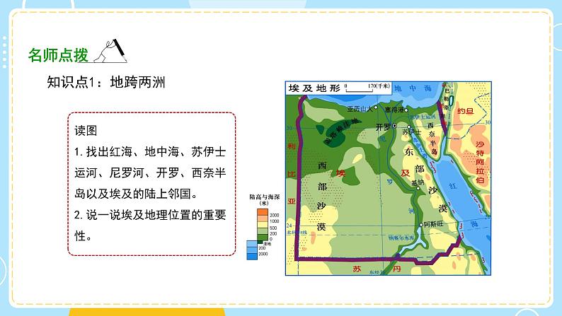 湘教版地理初中7年级_第二节 埃及_埃及要点探究课件PPT第5页