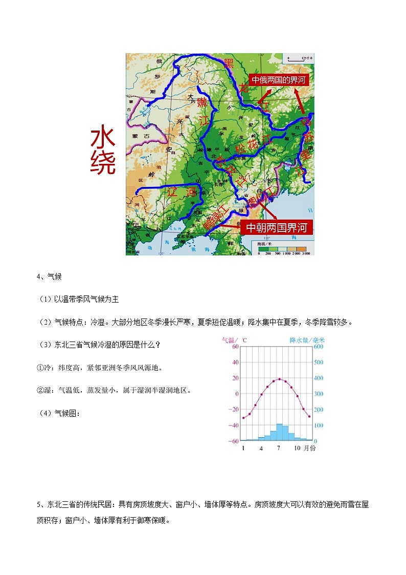 专题03 “白山黑水”——东北三省 【知识梳理】-八年级地理下学期期末专项复习（人教版）03