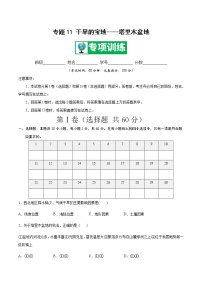 专题11 干旱的宝地——塔里木盆地 【专项训练】-八年级地理下学期期末专项复习（人教版）