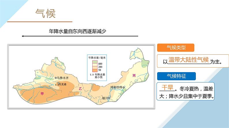 人教版地理八年级下册  西北地区（单元复习）课件+学案06