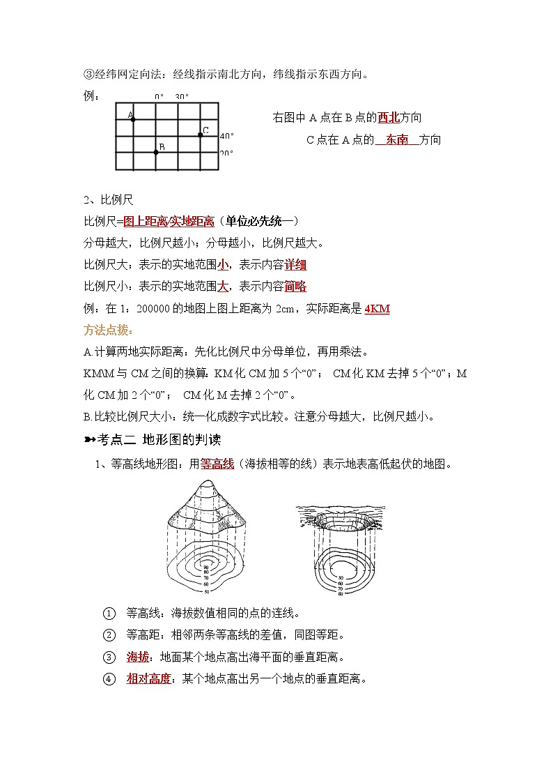 【寒假自学】2023年人教版地理七年级-第03讲《地图》寒假精品讲学案（含解析）02