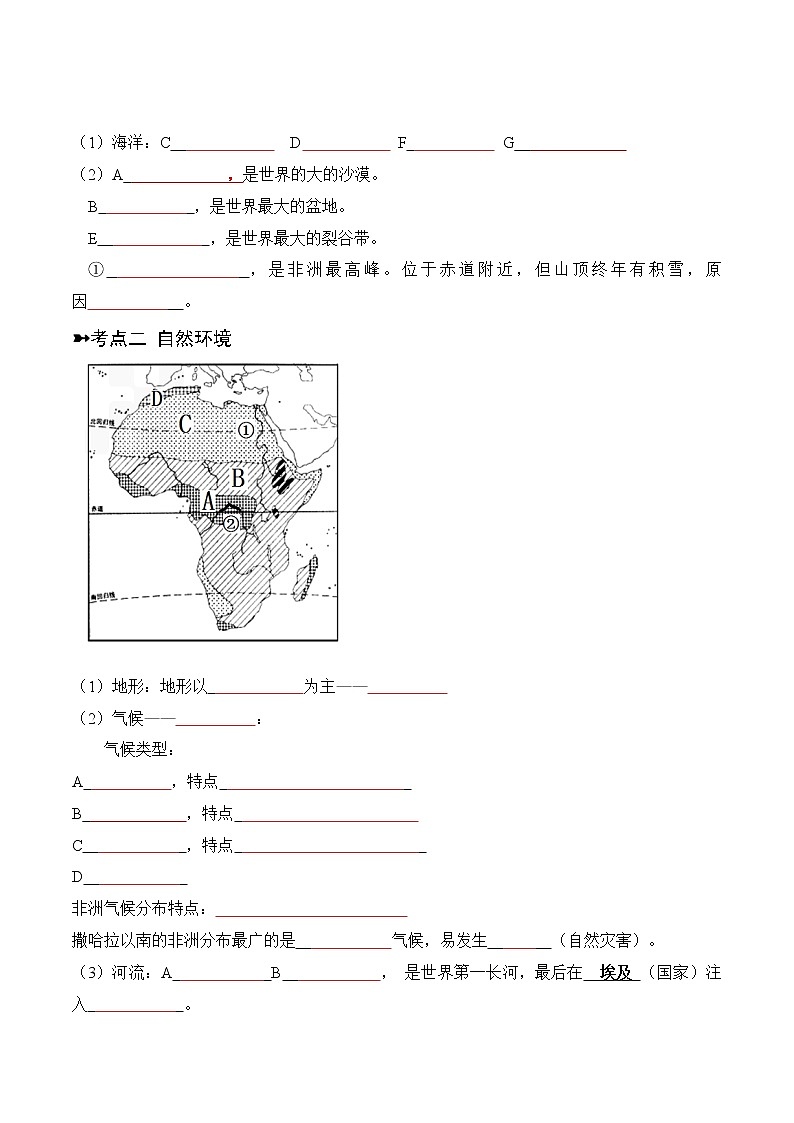 【寒假自学】2023年人教版地理七年级-第13讲《撒哈拉以南非洲》寒假精品讲学案（原卷版）第2页