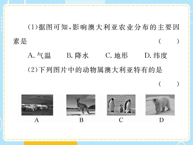 湘教版地理初中7年级_第七节 澳大利亚_澳大利亚复习课件08