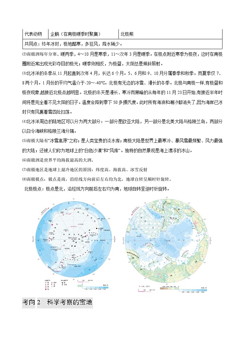 专题18 极地地区-备战2023年中考地理母题题源解密（全国通用）（解析版）第2页