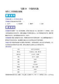 专题21 中国的民族-备战2023年中考地理（全国通用）