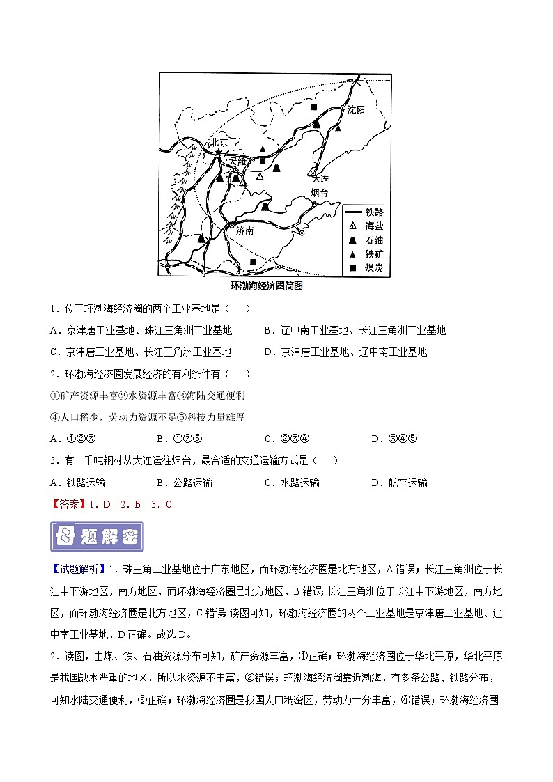 专题30 工业-备战2023年中考地理全国通用）02