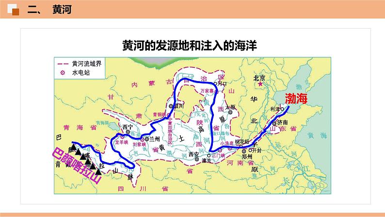 2.3  中国的河流  （识图课件）-八年级地理上学期期末复习大串讲（地图篇）08