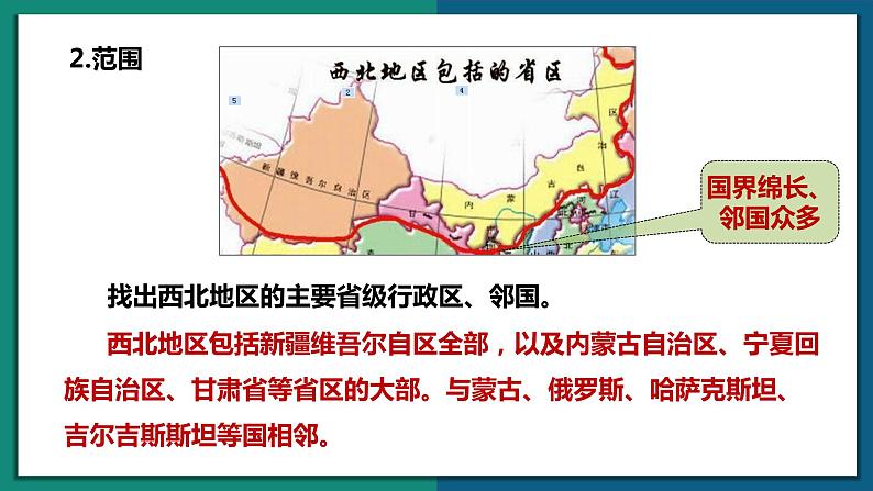 8.1 西北地区区域特征（课件）-2022-2023学年八年级地理下册同步精品课堂（商务星球版）08
