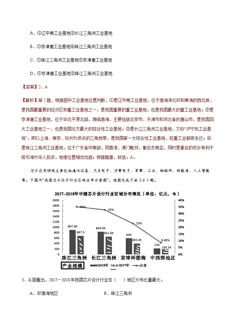 4.2 持续协调发展工业（解析版）-八年级地理上册课后培优练（商务星球版）第2页