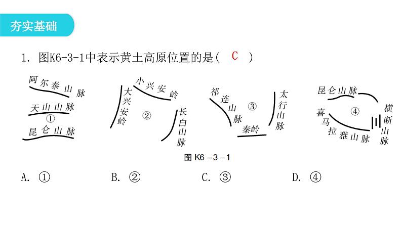 人教版八年级地理下册第六章第三节世界最大的黄土堆积区——黄土高原课后作业课件02