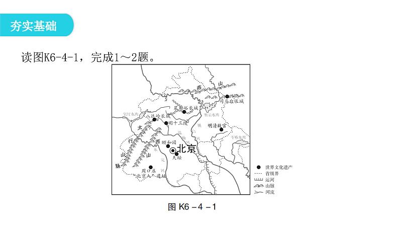 人教版八年级地理下册第六章第四节祖国的首都——北京课后作业课件第2页