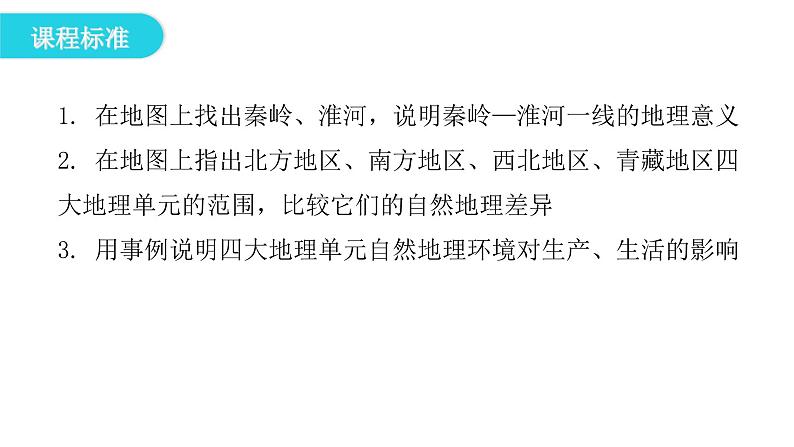 湘教版八年级地理下册第一节四大地理区域的划分课件04