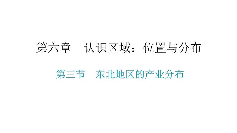 湘教版八年级地理下册第三节东北地区的产业分布课件02