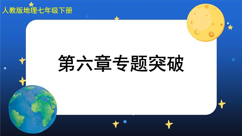 人教版地理七下 第六章 专题强化课件+单元测试+思维导图01