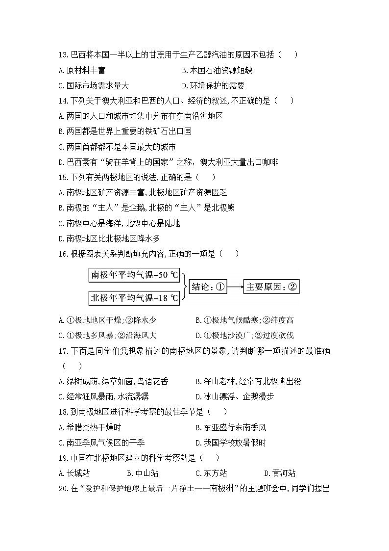 人教版地理七下 第九章 专题强化课件+单元测试+思维导图03