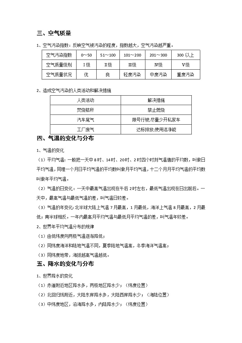 备战2023年地理新中考二轮复习热点透析 疑难点拨05 天气与气候（原卷版）第2页