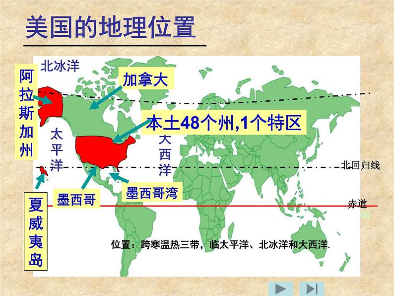 粤教版地理七年级下册 第九章 第二节 美国 课件06