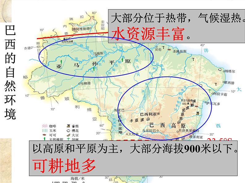 中图版地理八年级下册 第七章 第四节巴西 课件第7页