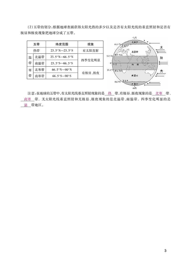 【备战中考】地理读图识记手册 第一单元 地球和地图第3页