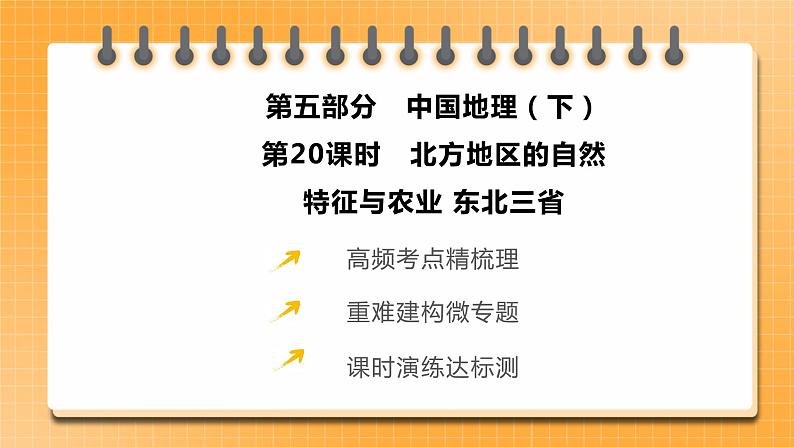 中考地理一轮专题复习 北方地区的自然特征与农业 东北三省（课件）02