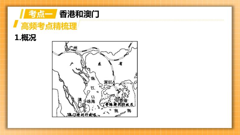 中考地理一轮专题复习 香港和澳门 台湾省（课件）03